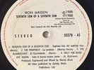 IRON MAIDEN - Seventh son / RARE GUATEMALA PRESS / Dideca LP
