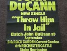 John Du Cann (Atomic Rooster) 1977 Promo Concert Poster