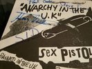 Sex Pistols Anarchy in the UK - fully signed original signatures - RARE