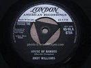 ANDY WILLIAMS = House Of Bamboo = NEAR MINT = LONDON HLA 8784 = R&B Popcorn Danc
