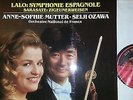 LALO SARASATE Symphonie Espagnol Zigeunerweisen Mutter Ozawa LP EMI Digital NM