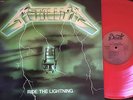 METALLICA - - RIDE THE LIGHTNING  - - Rare GREEN Cover/ RED Vinyl - EXC