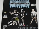 DEVO De-Evolution Q:Are We Not Men? Stiff UK /Booji Boy 7” Fold Out Pic Sleeve