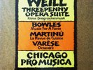 AUDIOPHILE - CHICAGO PRO MUSICA/ Weil Threepenny / Reference Recordings RR-29