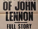 Beatles original advertising poster - 1980 London standard shooting John lennon