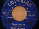 Doo Wop 45 - Bobby MItchell & The Toppers - Meant For Me - Imperial 5295