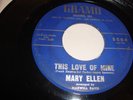 VOCAL GROUP - MARY ELLEN - GRAMO 45 RPM - THIS LOVE OF MINE / ANSWER TO SOMEONE