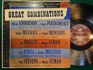 1S/1S MISCHA ELMAN / NATHAN MILSTEIN Great Combinations LP VG+ RCA LM-1703 MONO