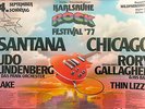 Santana Thin Lizzy Rory Gallagher  Karlsruhe Rock Festival 1977 Original Poster