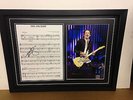 Keith Richards/Rolling Stones Hand Signed/Autographed Songsheet with Photo & COA