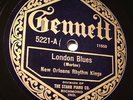 Hot Gennett 5221 New Orleans Rhythm Kings w/Jelly Roll Morton-London Blues-nice