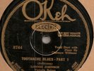 LONNIE JOHNSON & VICTORIA SPIVEY TOOTHACHE BLUES OKEH 78 DOUBLE ENTENDRE' BLUES