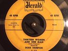 R&B POPCORN BLUES 45 Dickie Thompson-Thirteen Women And One Man HEAR IT