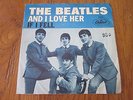 HEAR THE BEATLES AND I LOVE HER 45 RPM WITH PICTURE SLEEVE CAPITOL 5235 1964 VG