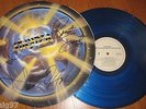 STRYPER YELLOW AND BLACK ATTACK SIGNED X4 BLUE VINYL LP PROOF MICHAEL SWEET OZ