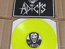 THE ADICTS Songs Of Praise FALLOUT LP RARE 1982 UK ORIGINAL YELLOW VINYL COPY