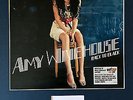 AMY WINEHOUSE , CLEAR GENUINE AUTOGRAPH , MOUNTED WITH LP COVER