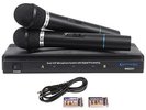 Technical Pro WM201 Dual Signal VHF High Band Microphone System with Two Wireles
