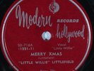 HEAR Blues 78 rpm LITTLE WILLIE LITTLEFIELD Merry Xmas MODERN 20-716 EE+/E