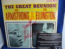DUKE ELLINGTON & LOUIS ARMSTRONG - THE GREAT REUNION - SMJ7120  SIGNED AUTOGRAPH