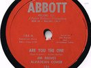 RARE JIM REEVES 78 - ARE YOU THE ONE - HOW MANY - ABBOTT LABEL