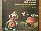 Jacqueline du Pre, D Barenboim Beethoven The Five Cello Sonatas 3 Record LP Set