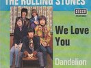 ROLLING STONES We Love You Orig. D Decca 25306 PS Single 1967 Weisse Schrift