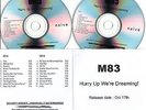 M83 Hurry Up We're Dreaming UK 22-trk numbered/watermarked promo test 2-CD