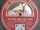 Flagstad. Grieg (Solveig's song)+Bull (Sæterjenten). HMV X 2975. NM-