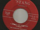 NORTHERN SOUL bw/ SWEET- FABULOUS MUSTANGS- I WONT LET YOU GO -HEAR - RITE STANG
