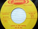 FIVE CHORDS doowop 45 LOVE IS LIKE MUSIC DON'T JUST STAND THERE red print e9287