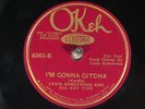 78 RPM -- Louis Armstrong and His Hot Five, Okeh 8343, EE- / E- Jazz
