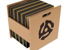 Atlantic Record Crate Shelf Natural Wood Look Also Paper Craft Storage New