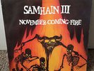 Samhain November Coming Fire Plan 9 Original Pressing Vinyl Record Lyric Sheet