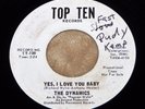 THE DYNAMICS Yes, I Love You Baby  DJ/PROMO NORTHERN SOUL-TOP TEN *HEAR