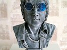JOHN LENNON BEATLES  STONE EFFECT BUST / STATUE -  Rare Collectors Item