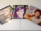 x david bowie LP's bowie pinups + the best of bowie + Hunky Dory