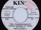Reggae 45 PRINCESS BUSTER & JAMAICANS Ten Commandments (From Woman..) KING HEAR