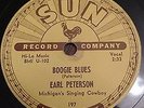 RARE SUN 78 RPM - Earl Peterson - Boogie Blues / In The Dark - Rockabilly