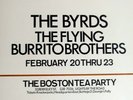 The Byrds Flying Burrito Brothers - 1968 Original Boston Tea Party Poster.