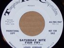Northern Soul R&B Rocker-Louis Jordan-Saturday Nite Fish Fry Tangerine promo EX