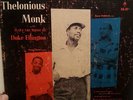 THELONIOUS MONK plays DUKE ELLINGTON Mono LP RIVERSIDE RLP 12-201 White Label DG