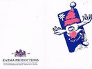 KARMA ENERGY Rave Flyer Flyers 1989 Christmas Card A5 Rare Acid House