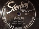 Hank Williams 78 Sterling Record 201 - Calling You/Never Again