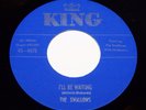 1953 THE SWALLOWS  I'll Be Waiting  RARE R&B DOO-WOP 45 on KING 4676 NM *HEAR*