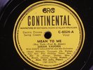 Sarah Vaughan-Dizzy Gillespie/Mean to Me-Signing Off/Continental C-6024/E to E+