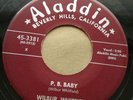 45rpm-Wilbur Whitfield -P B baby -Aladdin -1957 -U.S. original.-Ex
