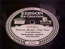 EDISON 10 In. RECORD # 50930 HARRY RADERMAN'S JAZZ ORCHESTRA BROADWAY DANCE