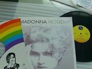 MADONNA-BURNING UP/HOLIDAY-Mega rare Mexican Promo Single record  poster WB