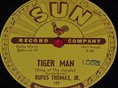 BLUES 78 RPM SUN 188 RUFUS THOMAS JR. TIGER MAN / SAVE THAT MONEY